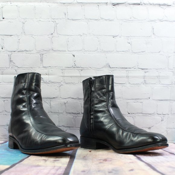FLORSHEIM Side Zip Ankle Boots Size 10 - Picture 2 of 11